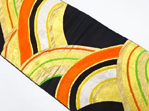 アンティーク　青海波模様織り出し袋帯（着用可）